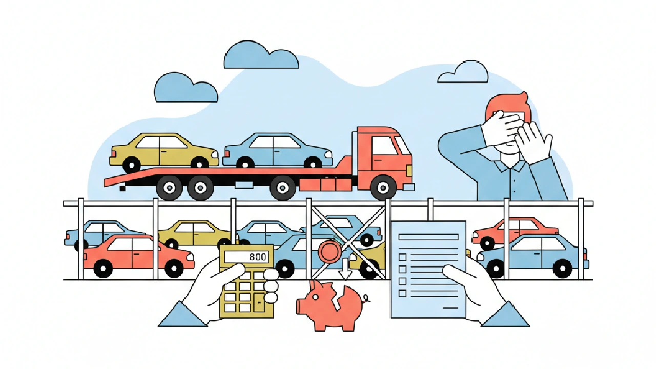 Flat vector illustration about Transport Cost Salvage Flip Mistakes That Shrink Your Max Bid for salvage auction flippers